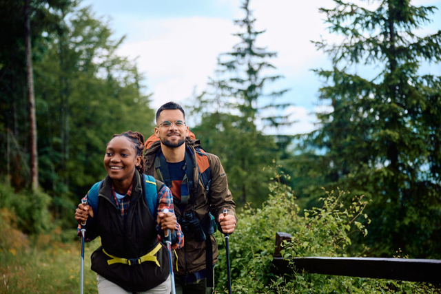 couple hiking